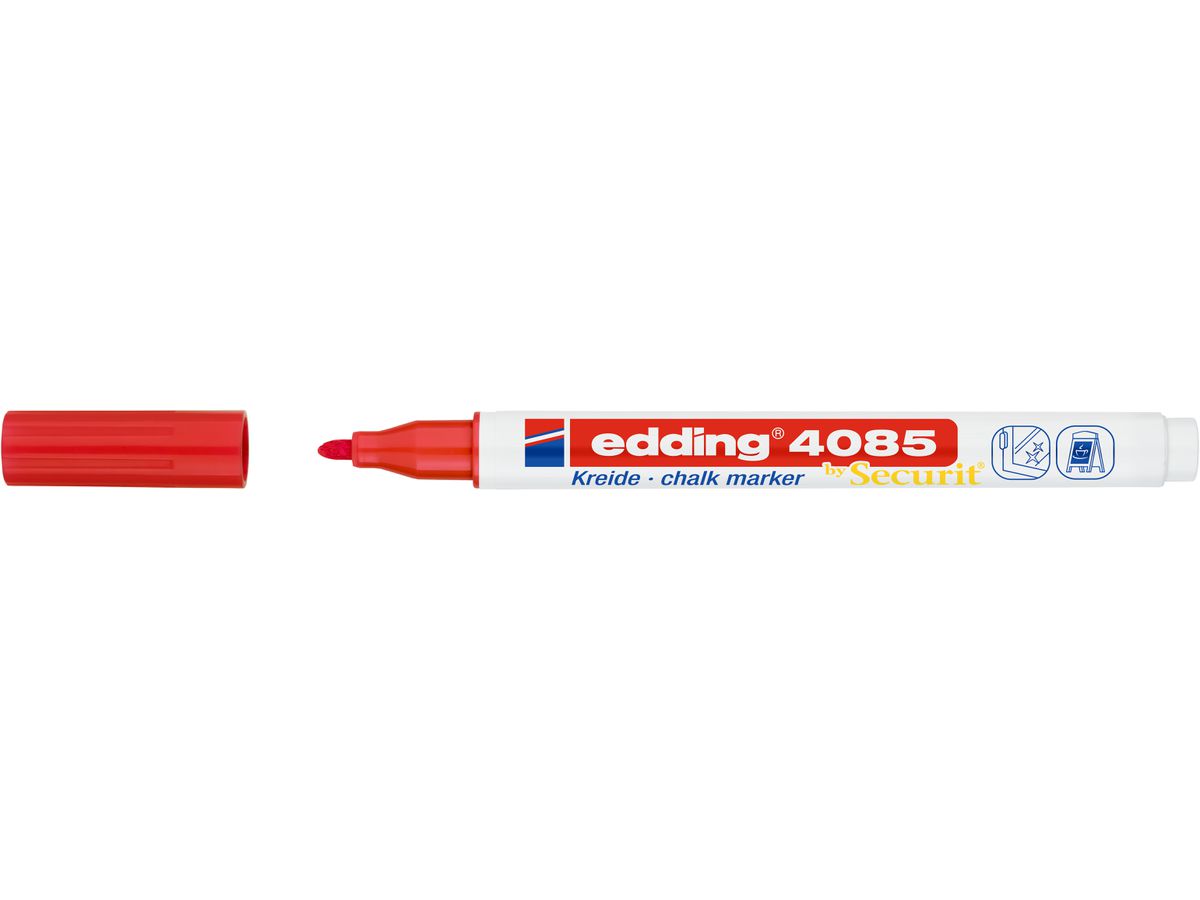 Edding – Μαρκαδόρος Κιμωλίας 4085, Red 4085-2