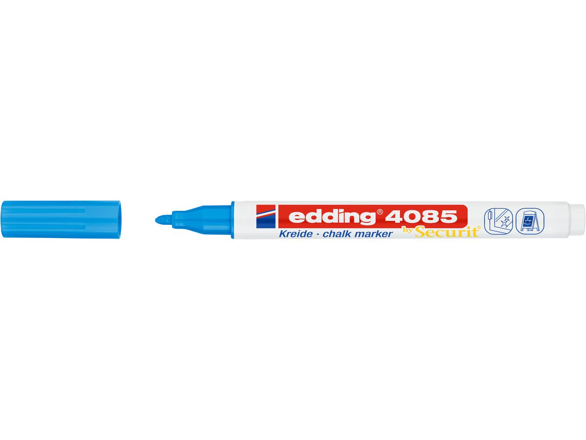 Edding – Μαρκαδόρος Κιμωλίας 4085, Light Blue 4085-10