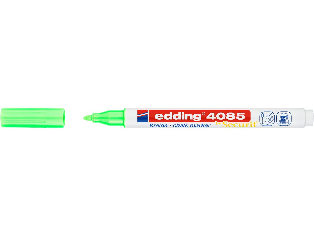 Edding – Μαρκαδόρος Κιμωλίας 4085, Neon Green 4085-64