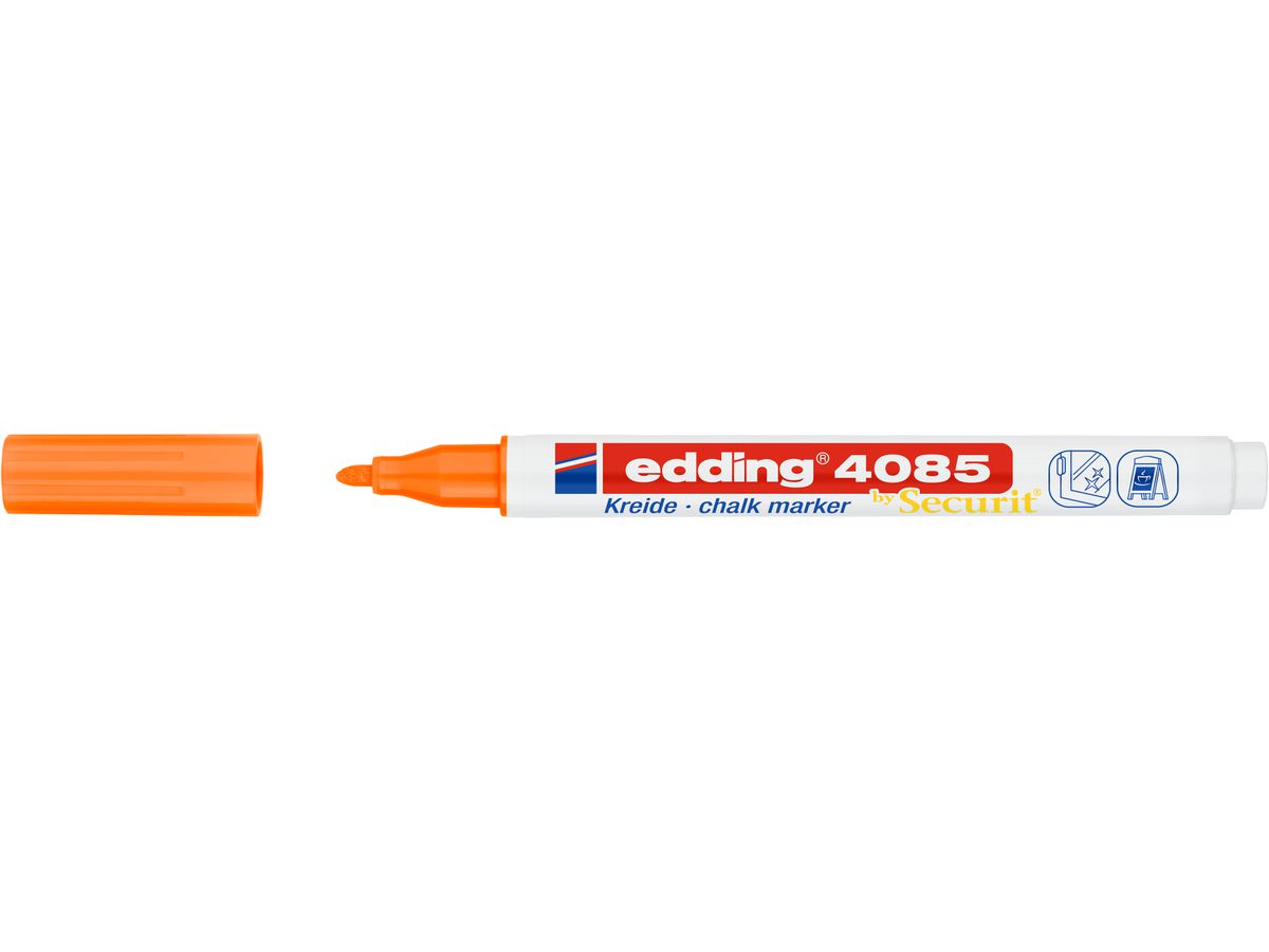 Edding – Μαρκαδόρος Κιμωλίας 4085, Neon Orange 4085-066