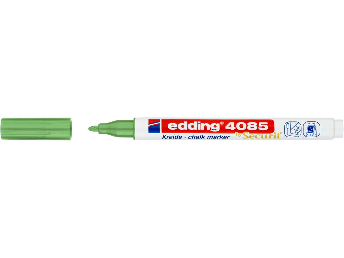 Edding – Μαρκαδόρος Κιμωλίας 4085, Metalic Green 4085-74