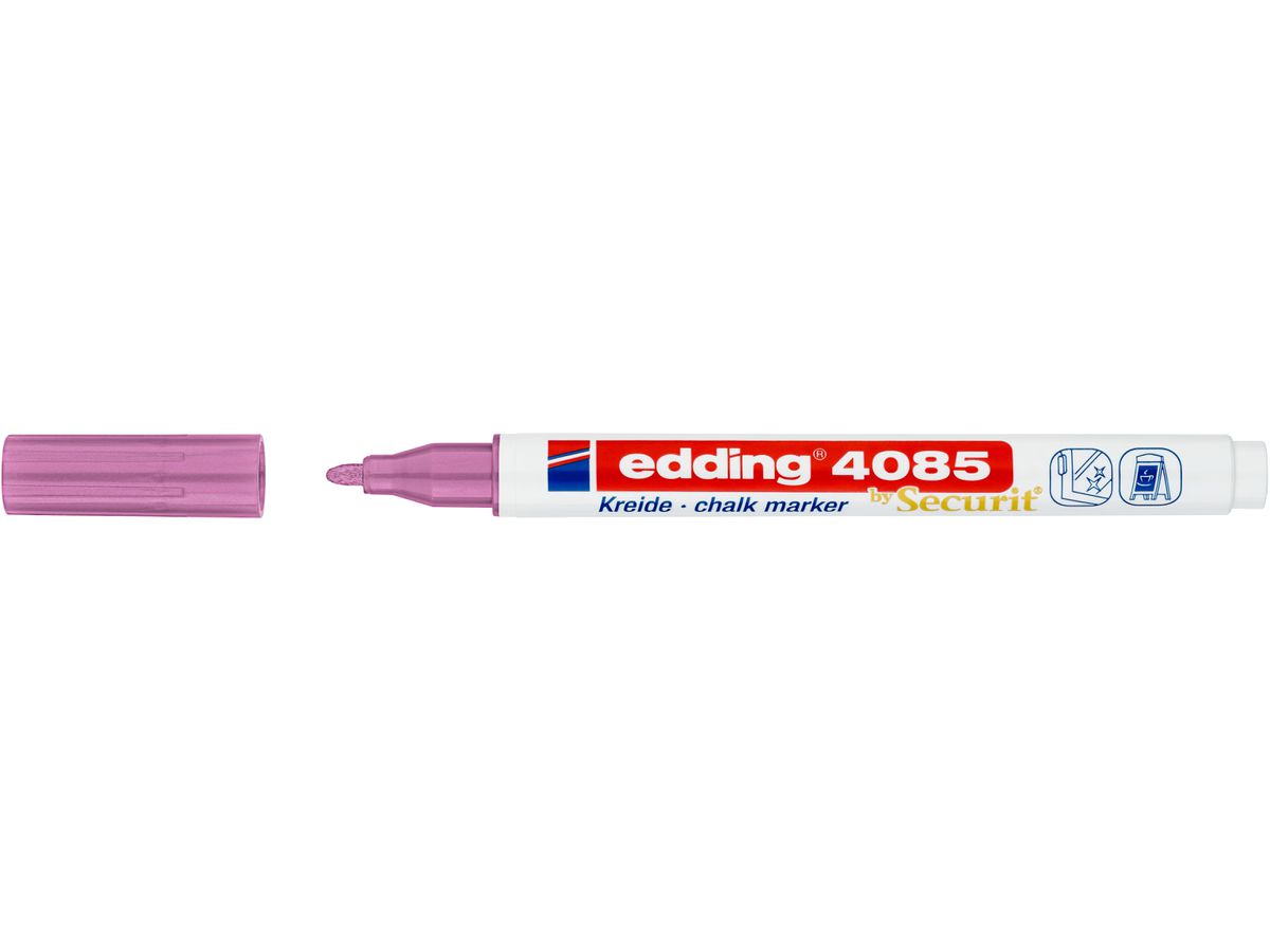 Edding – Μαρκαδόρος Κιμωλίας 4085, Metalic Pink 4085-79