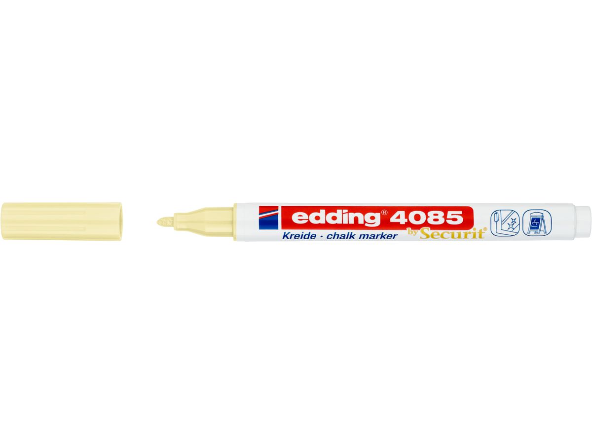 Edding – Μαρκαδόρος Κιμωλίας 4085, Pastel Yellow 4085-135
