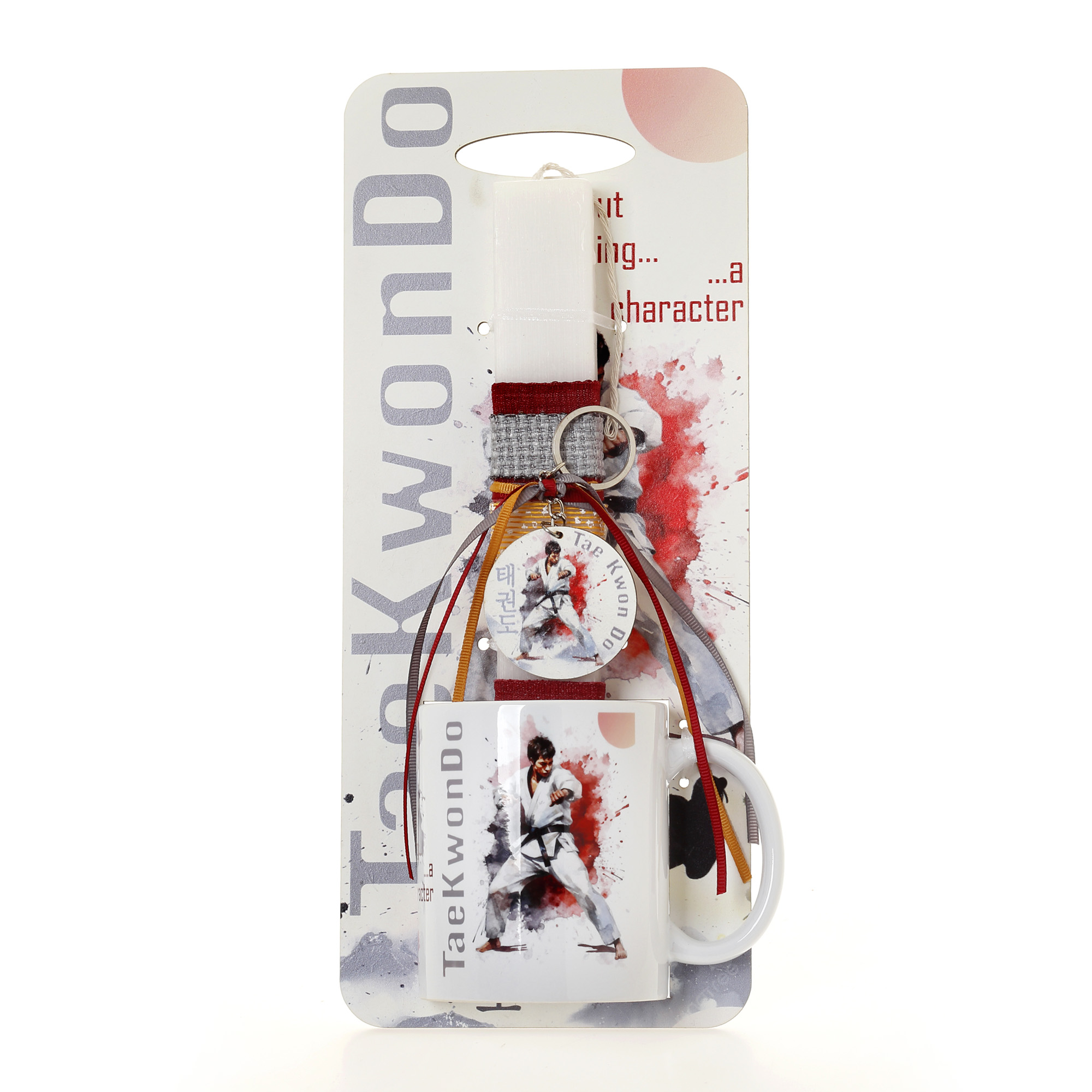 Ζήβας - Πασχαλινή Λαμπάδα Με Πλάτη Και Κούπα, Tae Kwon Do 41-1243K