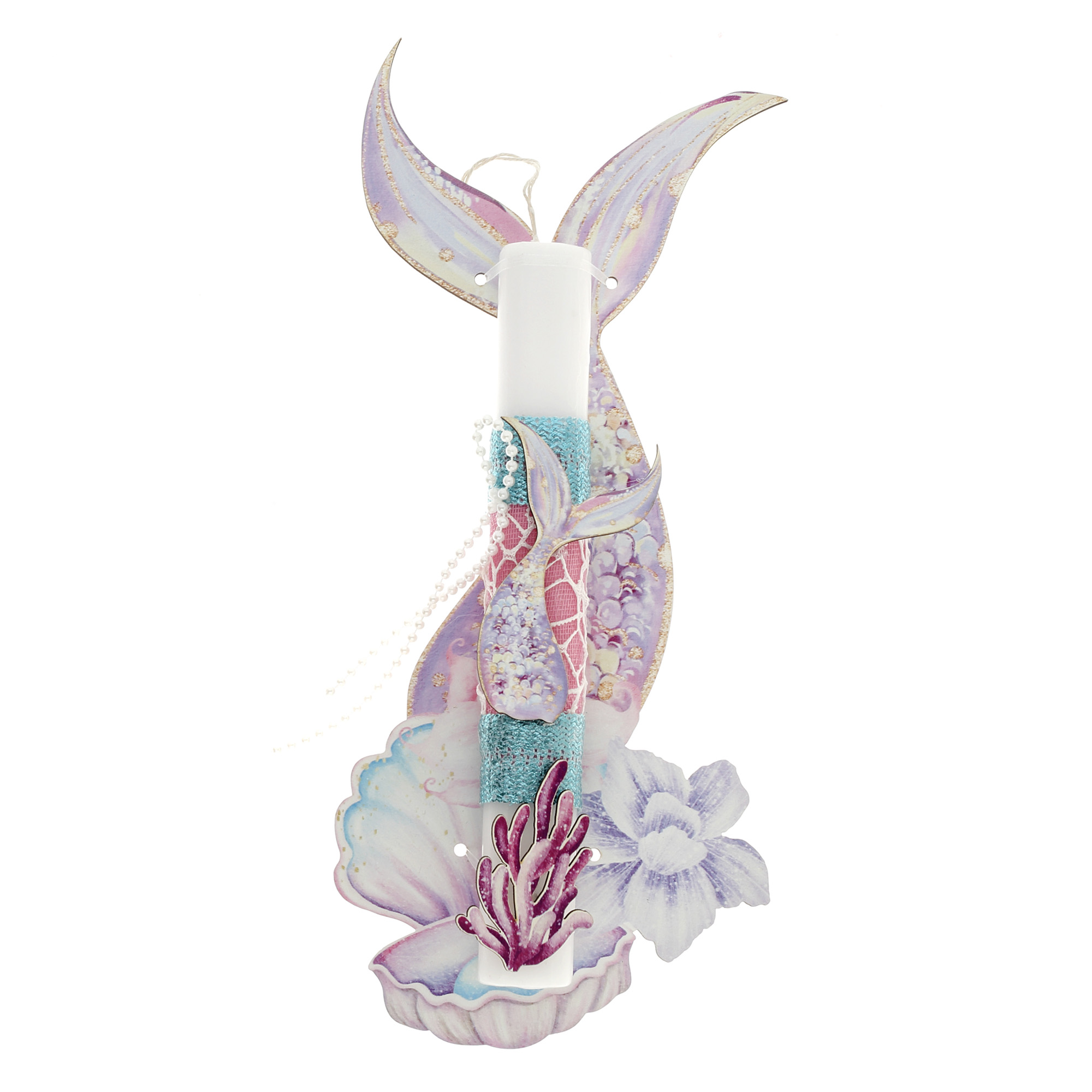 Ζήβας - Πασχαλινή Λαμπάδα Με Πλάτη, Κοπτικό, Γοργονοουρά 41-1287