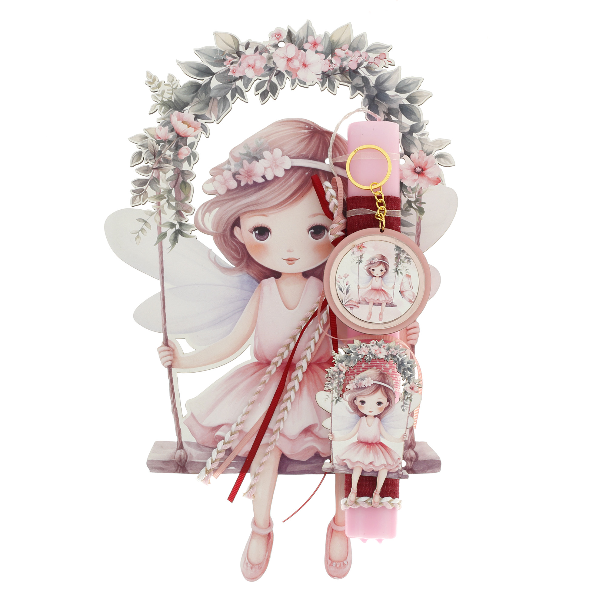 Ζήβας - Πασχαλινή Λαμπάδα Με Πλάτη, Κοπτικό, Κούνια Νεραΐδα 41-1296