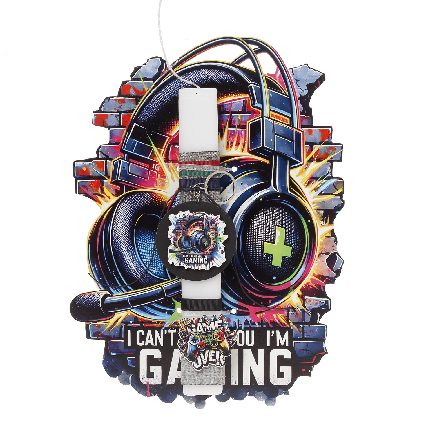 Ζήβας - Πασχαλινή Λαμπάδα Με Πλάτη, Κοπτικό, Gaming 41-1349