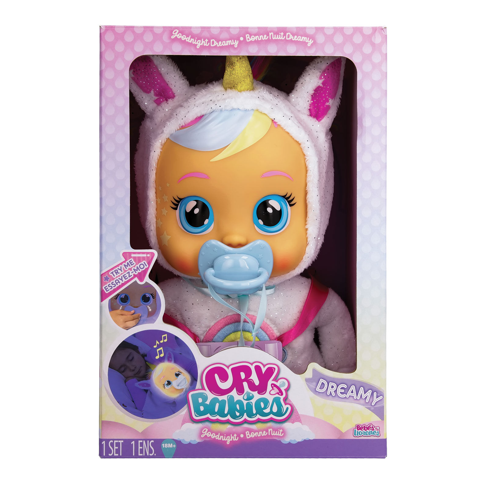 Cry Babies - Κλαψουλίνι, Όνειρα Γλυκά Dreamy, Διαδραστική Κούκλα Κλαίει Με Αληθινά Δάκρυα 4104-91412