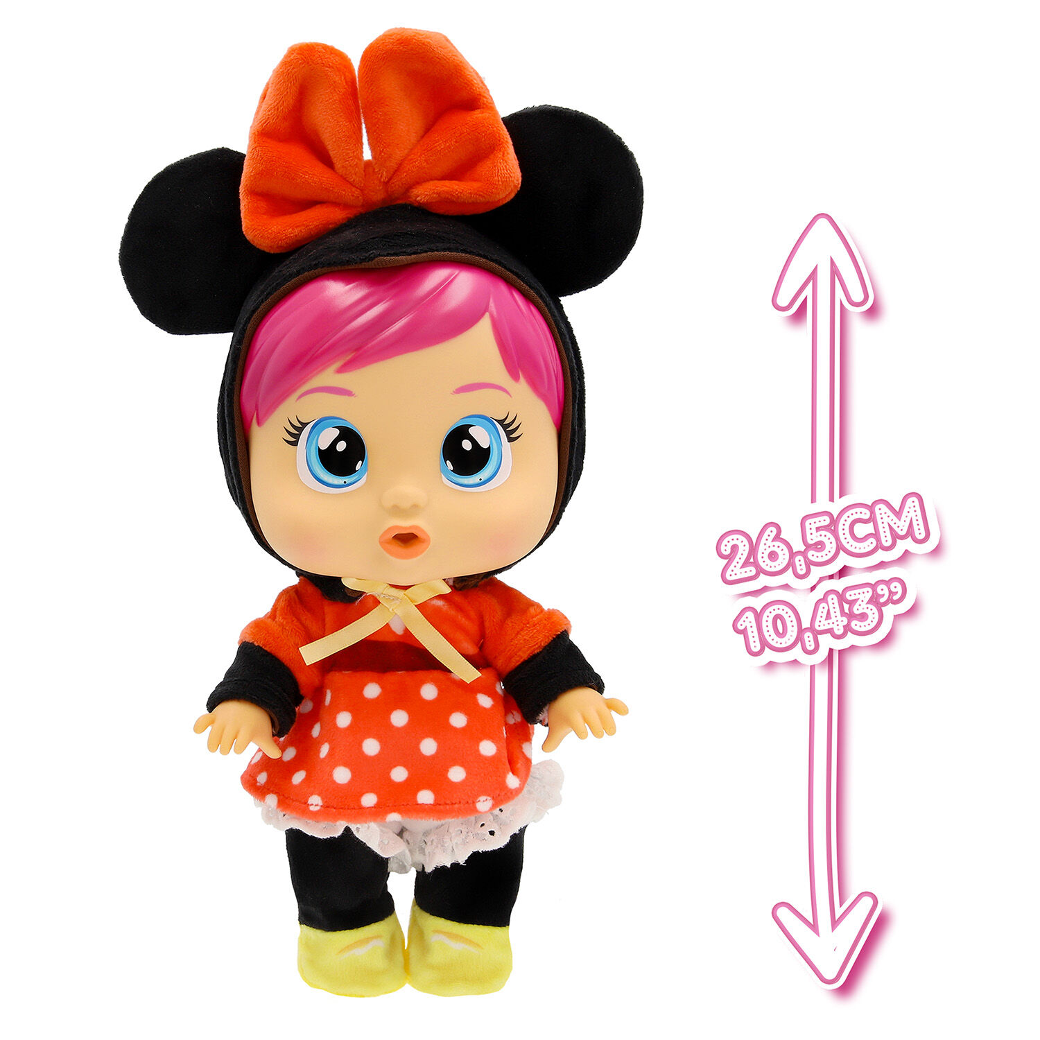 Cry Babies - Κλαψουλίνι, Αγαπουλίνι, Διαδραστική Κούκλα Disney Κλαίει Με Αληθινά Δάκρυα,  Disney Minnie Mouse 4104-92736