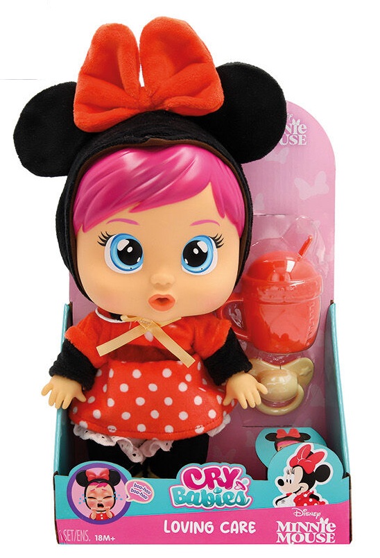 Cry Babies - Κλαψουλίνια Αγαπουλίνια - Διαδραστική Κούκλα Disney Κλαίει Με Αληθινά Δάκρυα, Minnie Mouse 4104-92931
