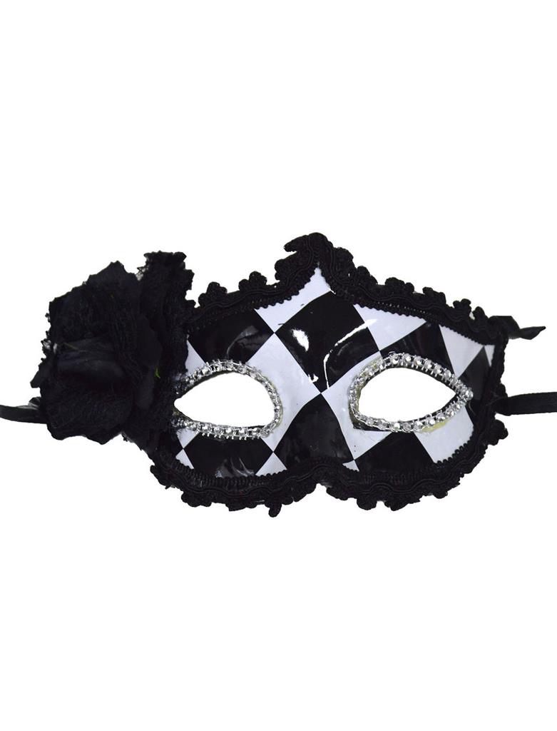 Funny Fashion - Μάσκα Ματιών Βενετσιάνικη Ασπρόμαυρη 61835