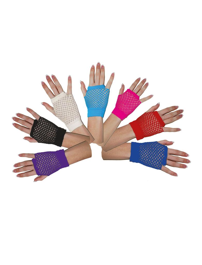 Clown Republic - Γάντια Διχτυωτά Κοφτά Σε Διάφορα Χρώματα 60432