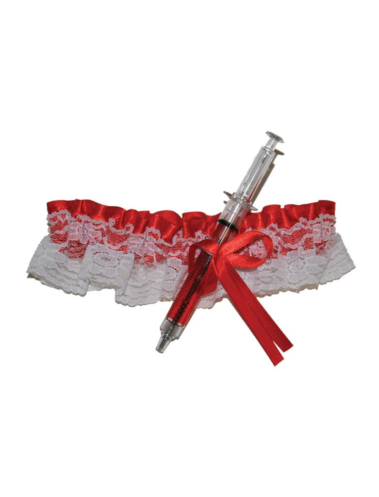 Funny Fashion - Καλτσοδέτα Νοσοκόμας Με Σύριγγα 59300