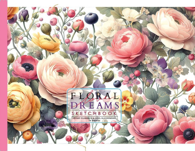 Company Fresh - Σημειωματάριο Sketchbook 20x14.3 εκ 24 Φύλλα, Floral Dreams 4120-24380