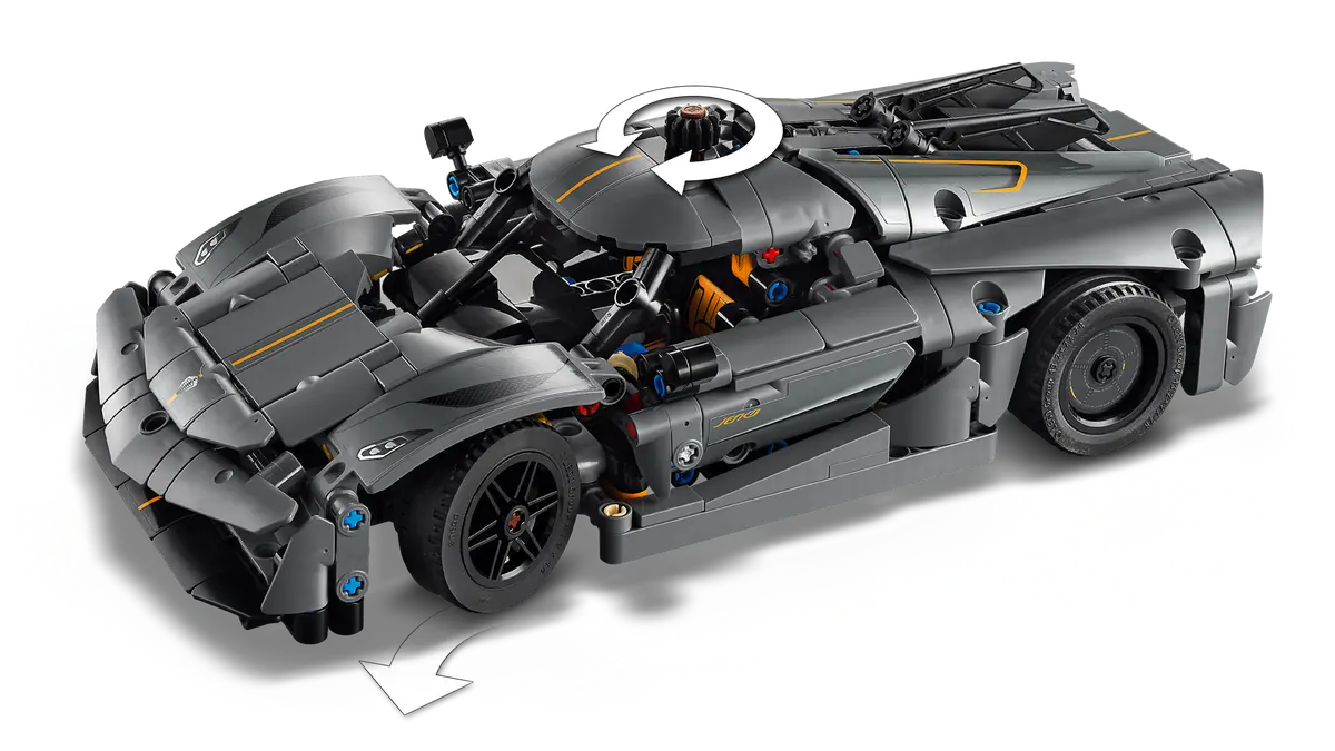 Lego Technic - Koenigsegg Jesko Absolut Grey Hypercar 42173