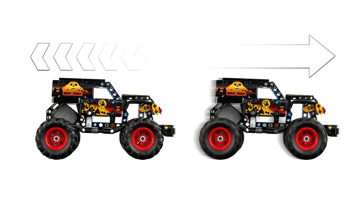 Lego Technic - Monster Jam Grave Digger Fire And Ice 42219