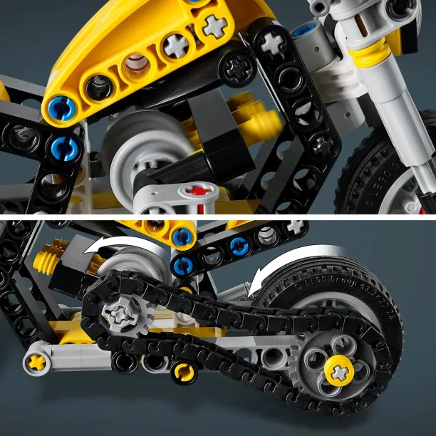 Lego Technic - Yellow Motorcycle 42225