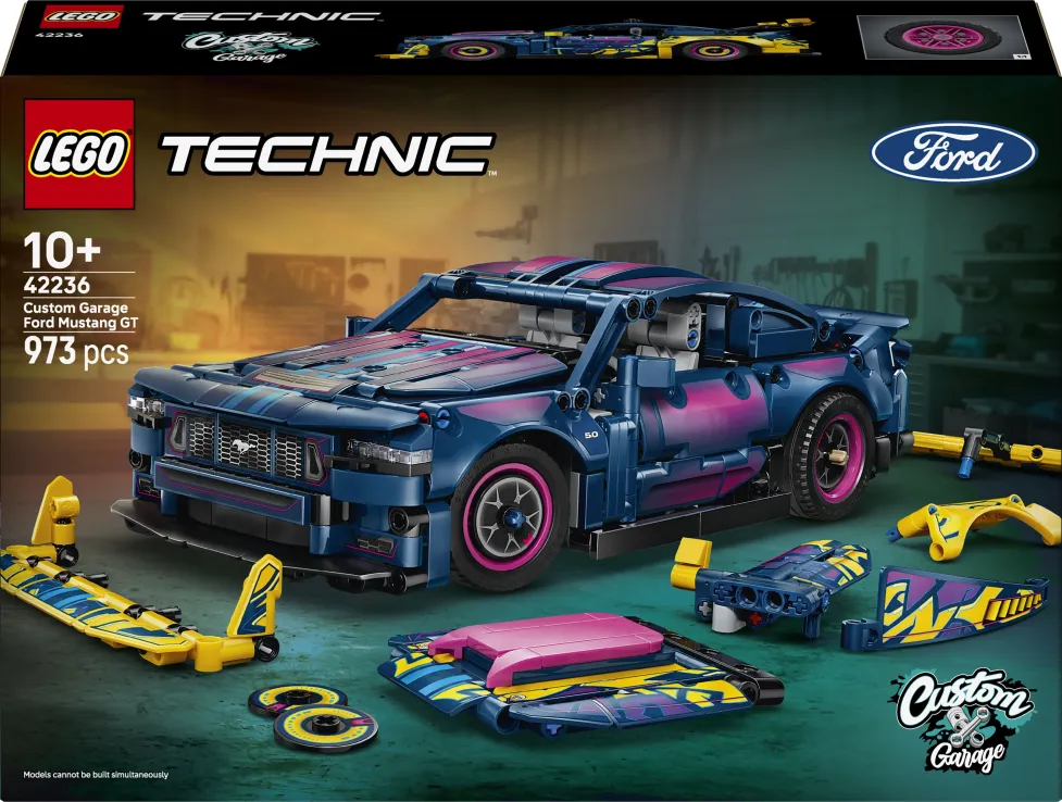 Lego Technic - Custom Garage Ford Mustang GT Car 42236