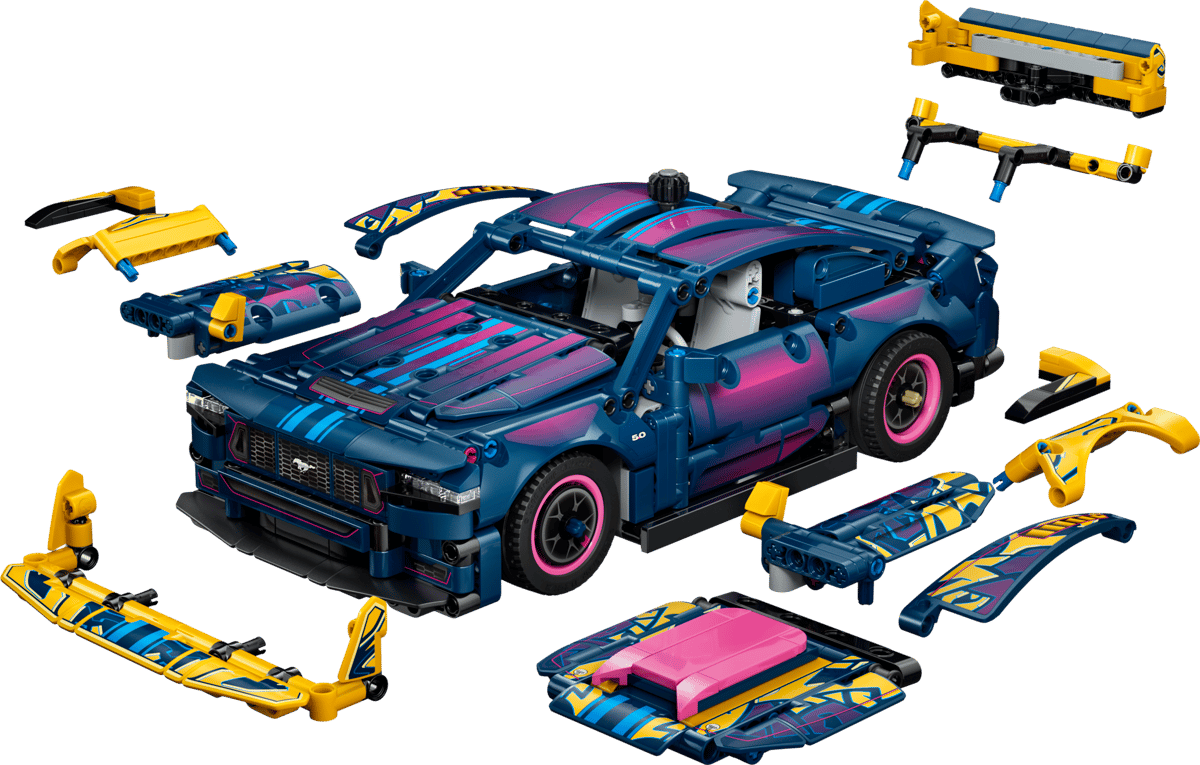 Lego Technic - Custom Garage Ford Mustang GT Car 42236