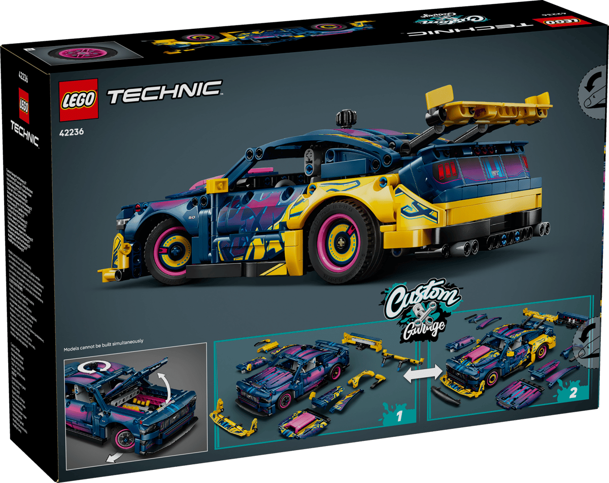 Lego Technic - Custom Garage Ford Mustang GT Car 42236