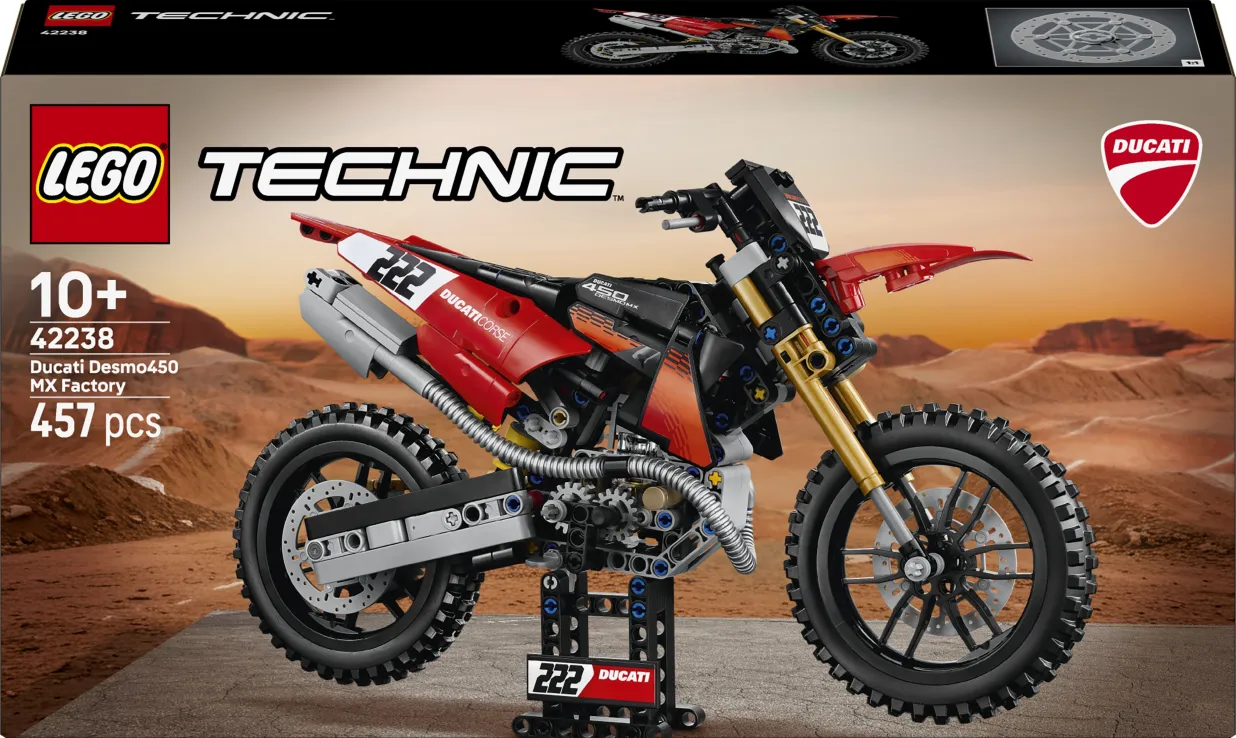 Lego Technic - Ducati Desmo450 MX Factory Motorcycle 42238