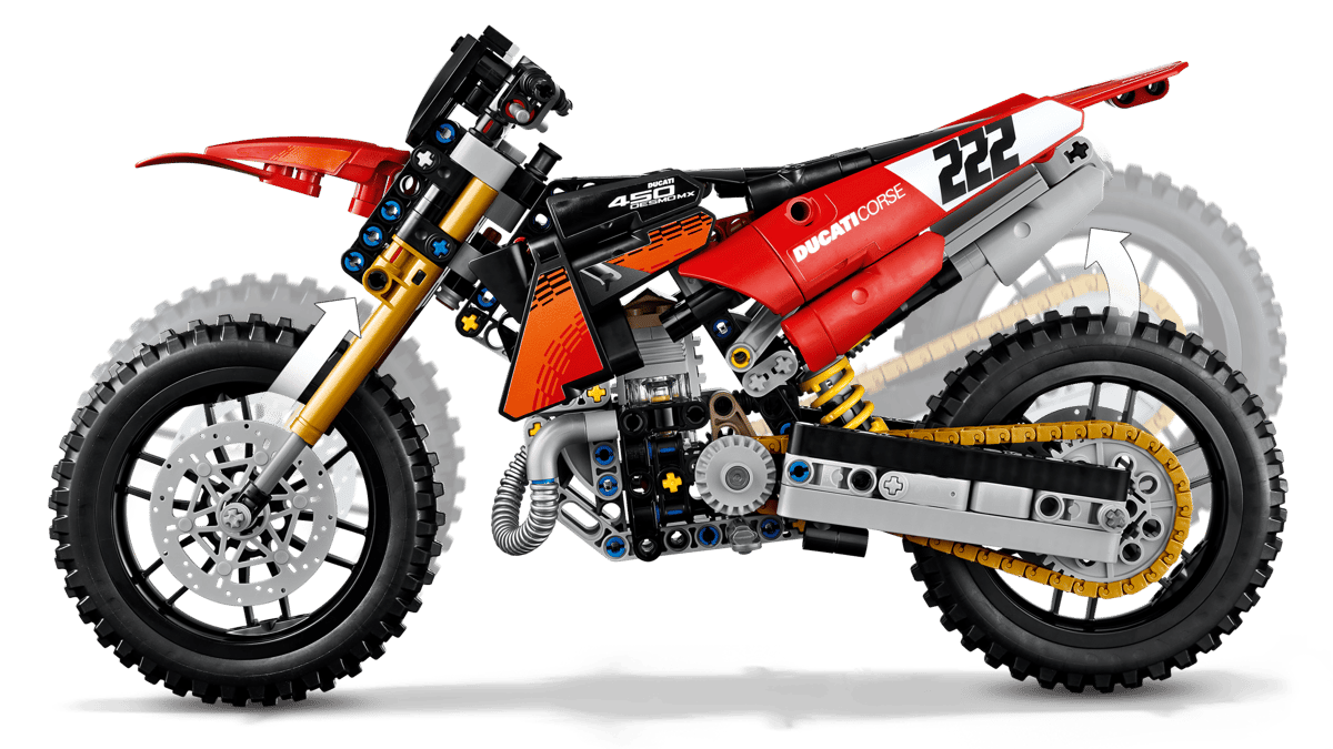 Lego Technic - Ducati Desmo450 MX Factory Motorcycle 42238