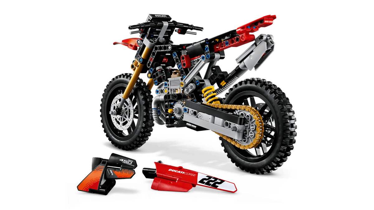 Lego Technic - Ducati Desmo450 MX Factory Motorcycle 42238