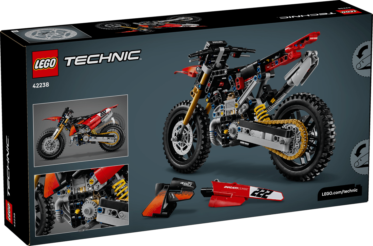 Lego Technic - Ducati Desmo450 MX Factory Motorcycle 42238