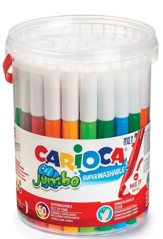 Carioca - Μαρκαδόροι Ζωγραφικής Jumbo 50 Τεμ. 42312