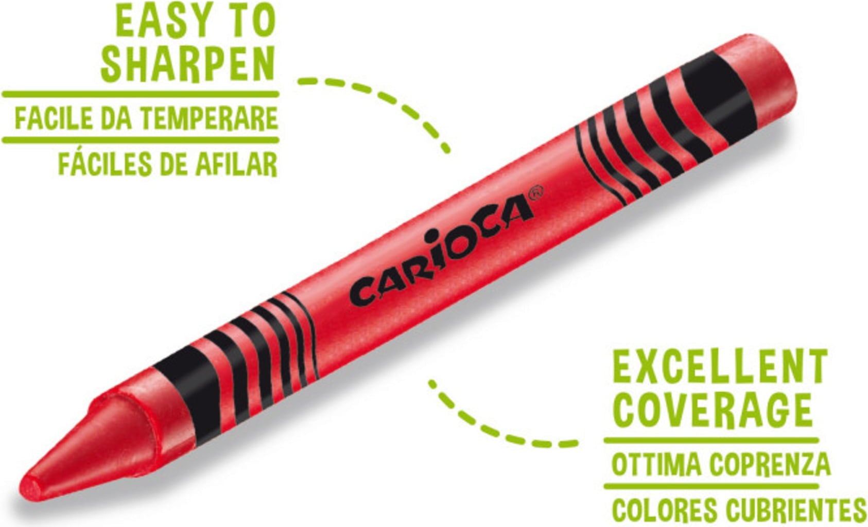 Carioca - Wax Maxi Tube Κηρομπογιές Σετ 50 Τμχ 42388