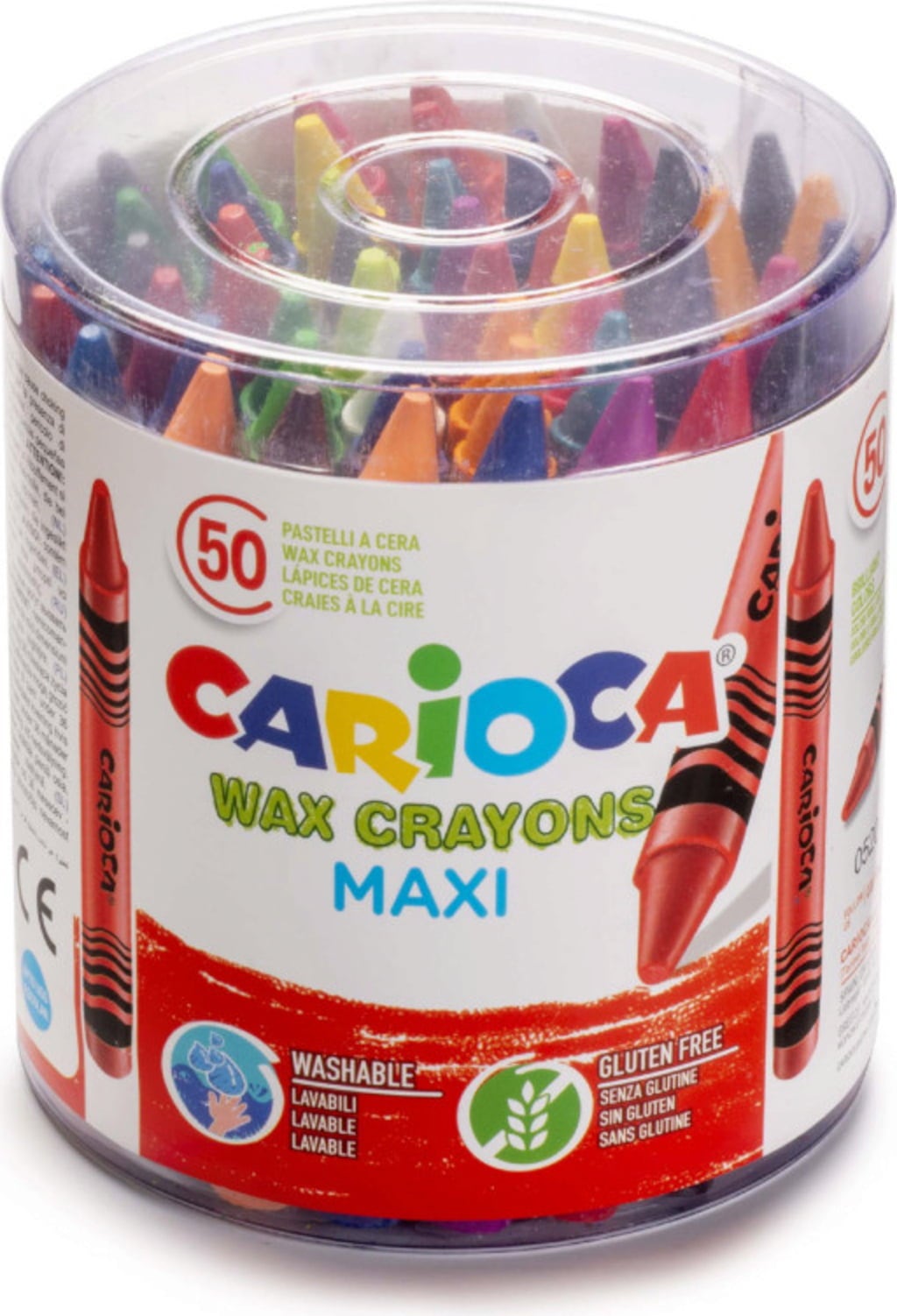 Carioca - Wax Maxi Tube Κηρομπογιές Σετ 50 Τμχ 42388