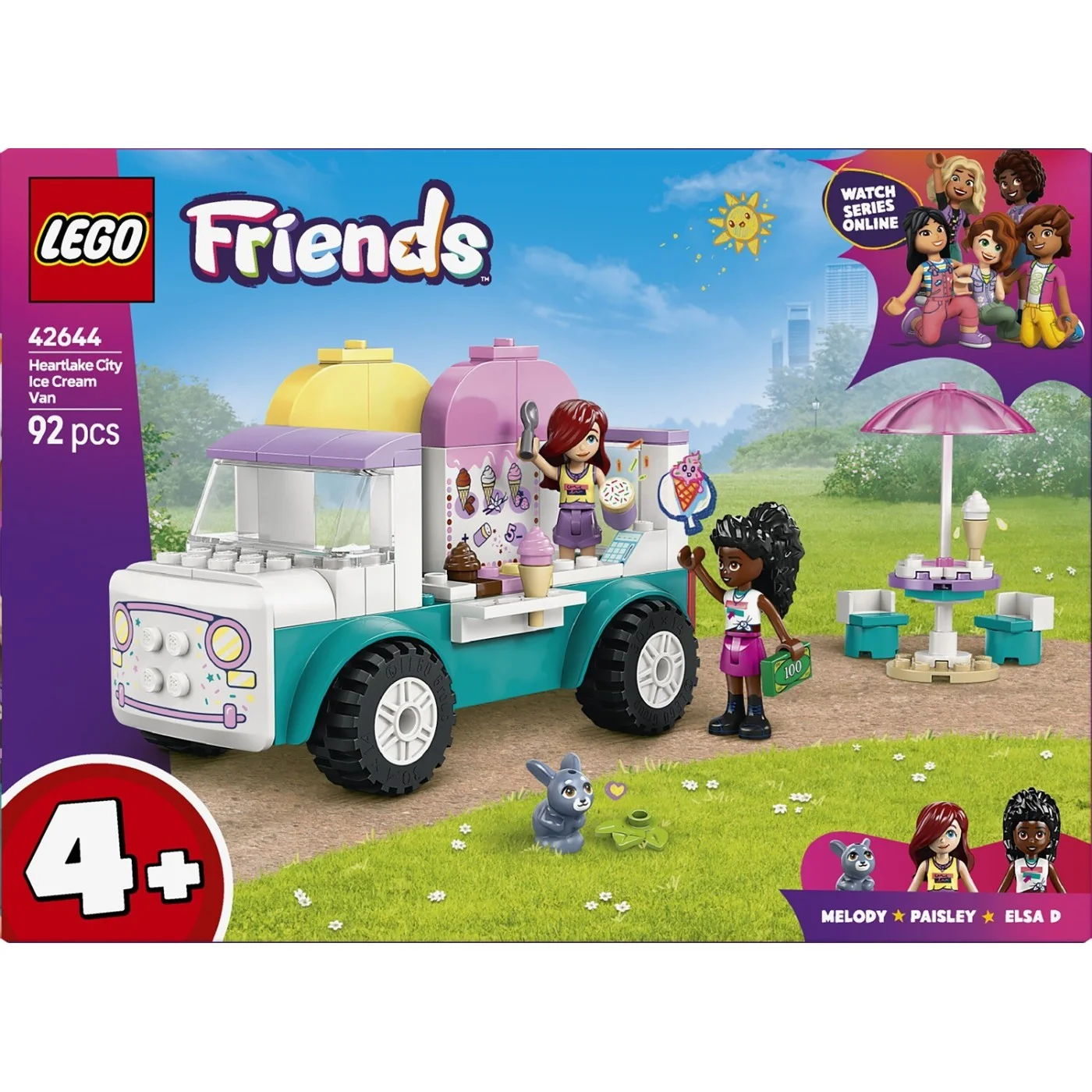 Lego Friends - Βανάκι Παγωτών Της Χάρτλεικ Σίτυ 42644