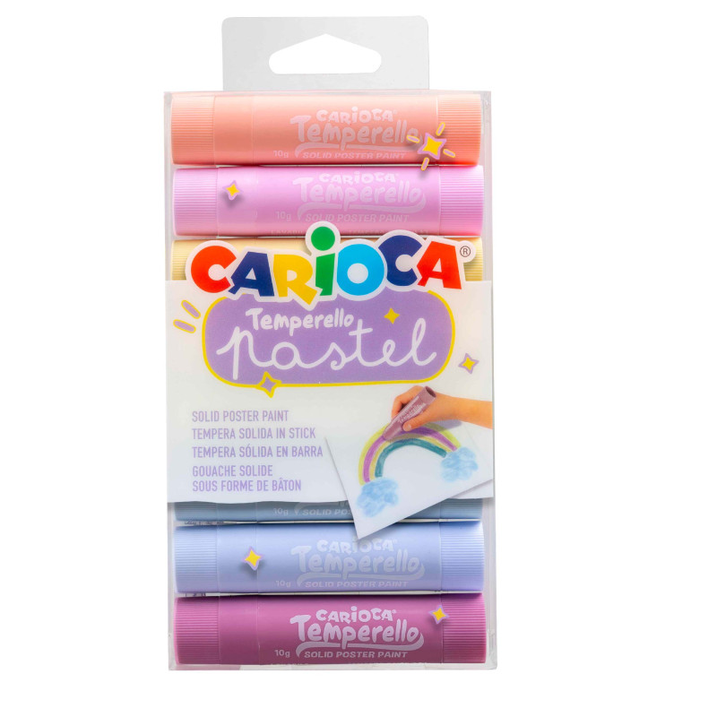 Carioca - Temperello Τέμπερα Σε Stick Pastel 8 Χρώματα 42673 Carioca - Temperello Τέμπερα Σε Stick Pastel 8 Χρώματα 42673