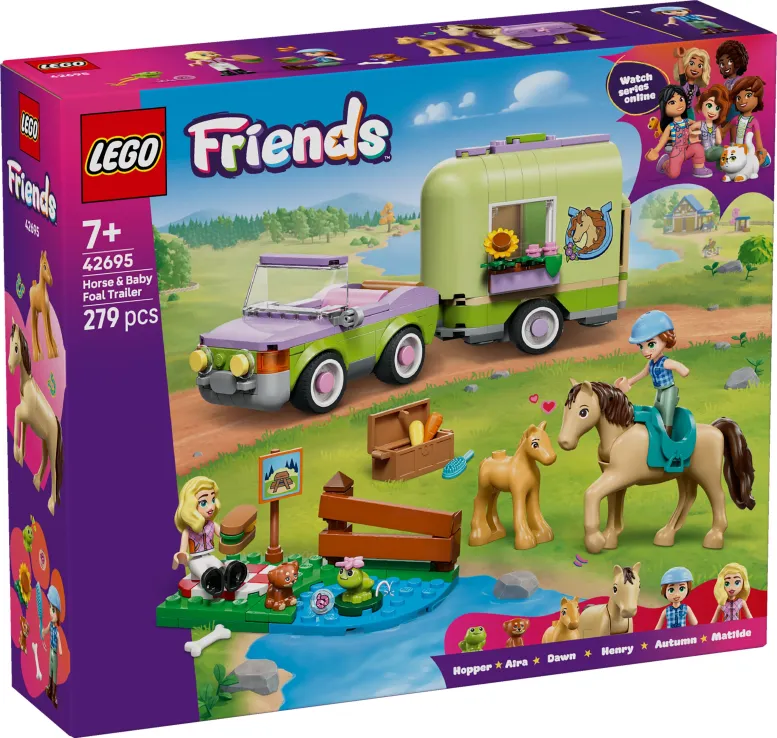 Lego Friends - Horse & Baby Foal Trailer 42695