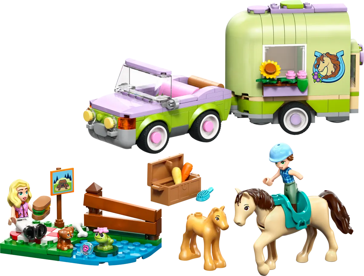 Lego Friends - Horse & Baby Foal Trailer 42695