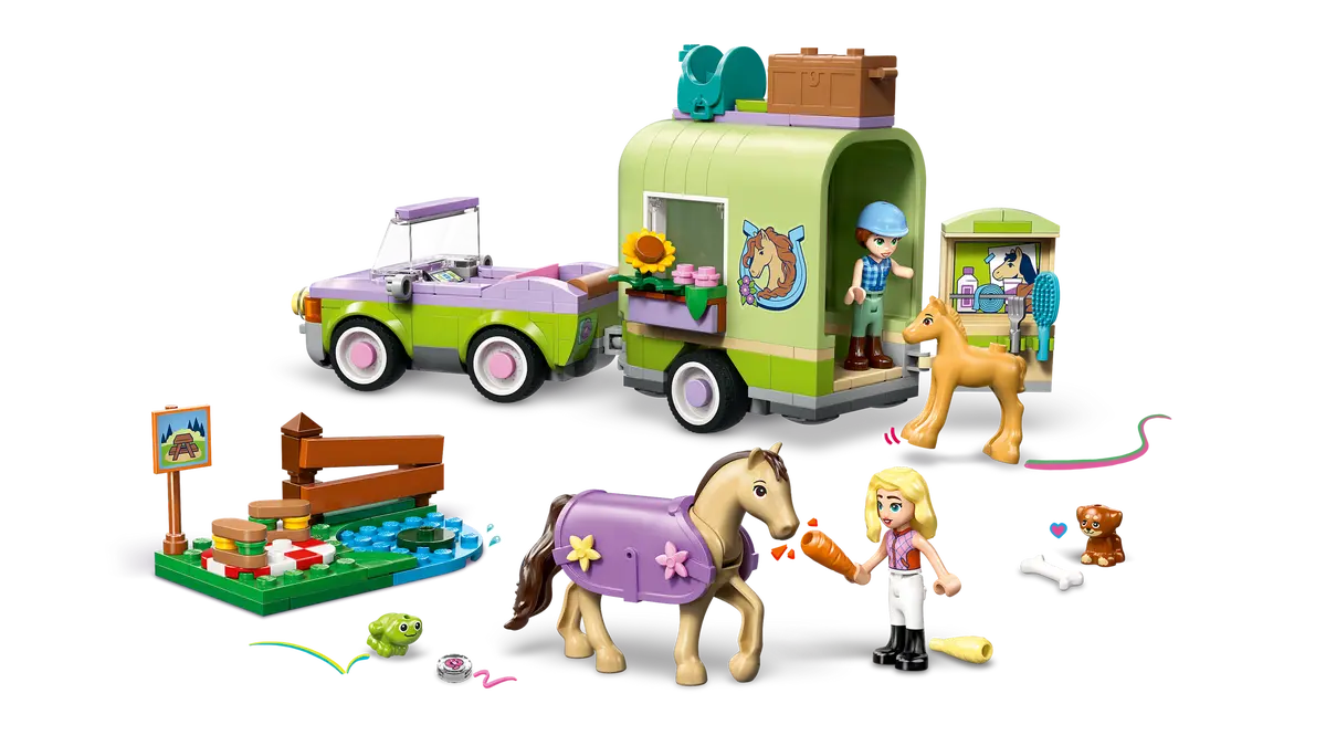 Lego Friends - Horse & Baby Foal Trailer 42695