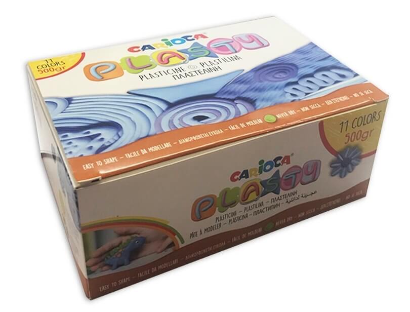 Carioca - Πλαστελίνη Plasty Σετ 11 Χρωματα 42713