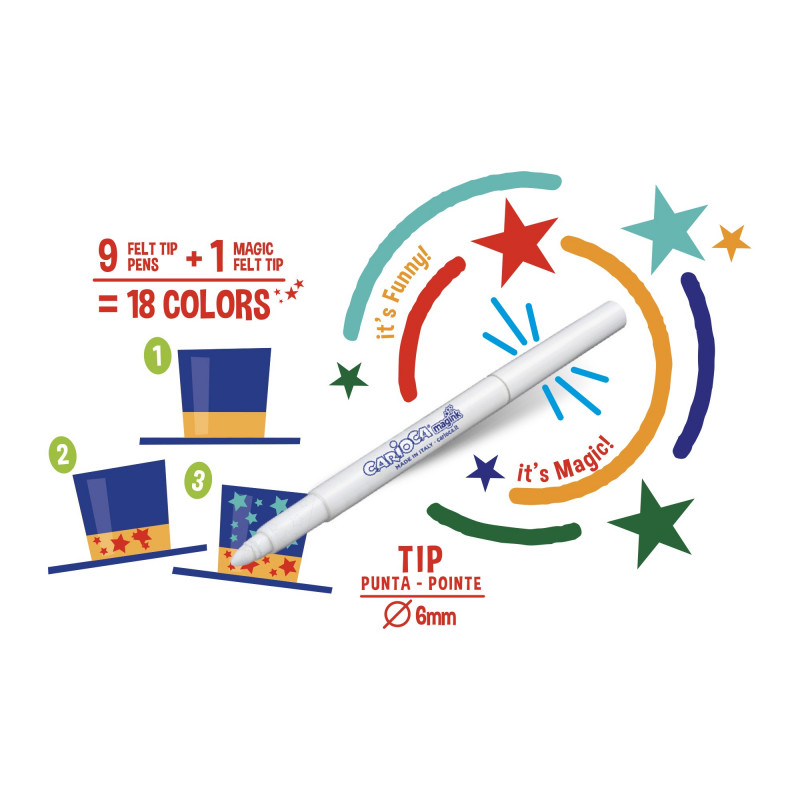 Carioca - Μαρκαδόροι Ζωγραφικής Colour Change Magic 10 Τμχ 42737 Carioca - Μαρκαδόροι Ζωγραφικής Colour Change Magic 10 Τμχ 42737