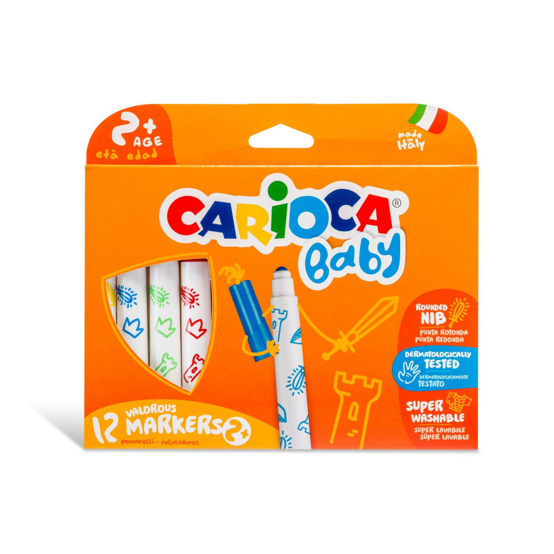 Carioca Baby - Μαρκαδόροι Teddy Baby 2 + 12 42814