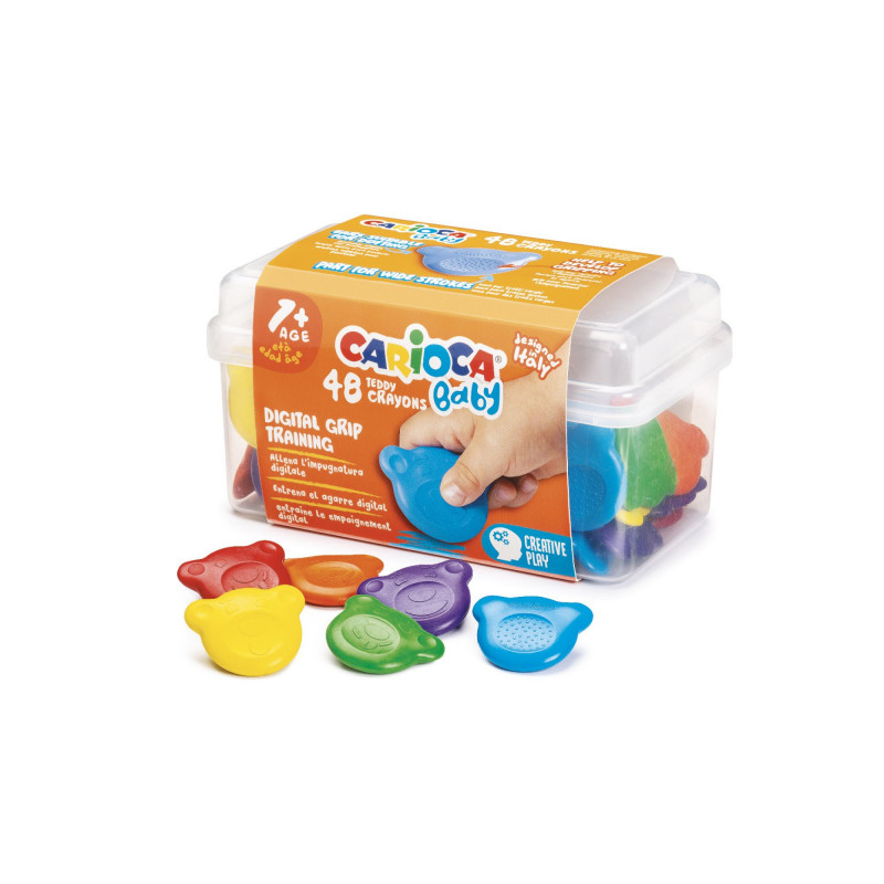 Carioca Baby - Teddy Baby Crayons 48 Τμχ 42958