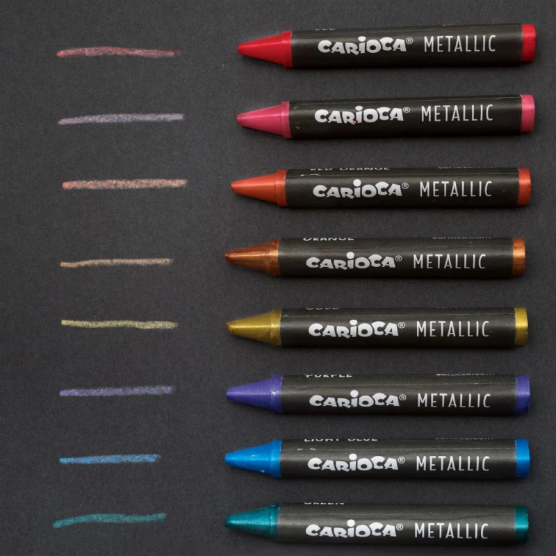 Carioca - Κηρομπογιές Metallic 8 Χρώματα 43163 Carioca - Κηρομπογιές Metallic 8 Χρώματα 43163