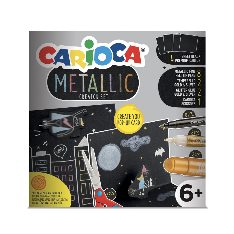 Carioca – Σετ Ζωγραφικής Metallic Pop Up Creator 43165