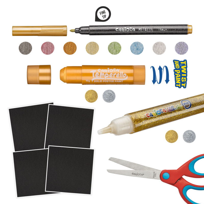 Carioca – Σετ Ζωγραφικής Metallic Pop Up Creator 43165
