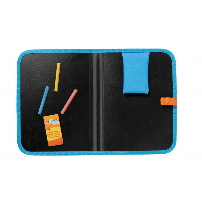 Carioca - Σετ Πίνακα Κιμωλίας 21x29cm + 4 Κιμωλίες Carioca Baby 2+ Travel Chalkboard 43555
