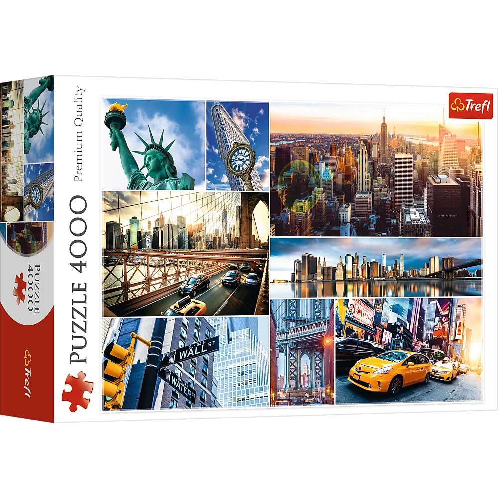 Trefl - Puzzle New York, Collage 4000 Pcs 45006