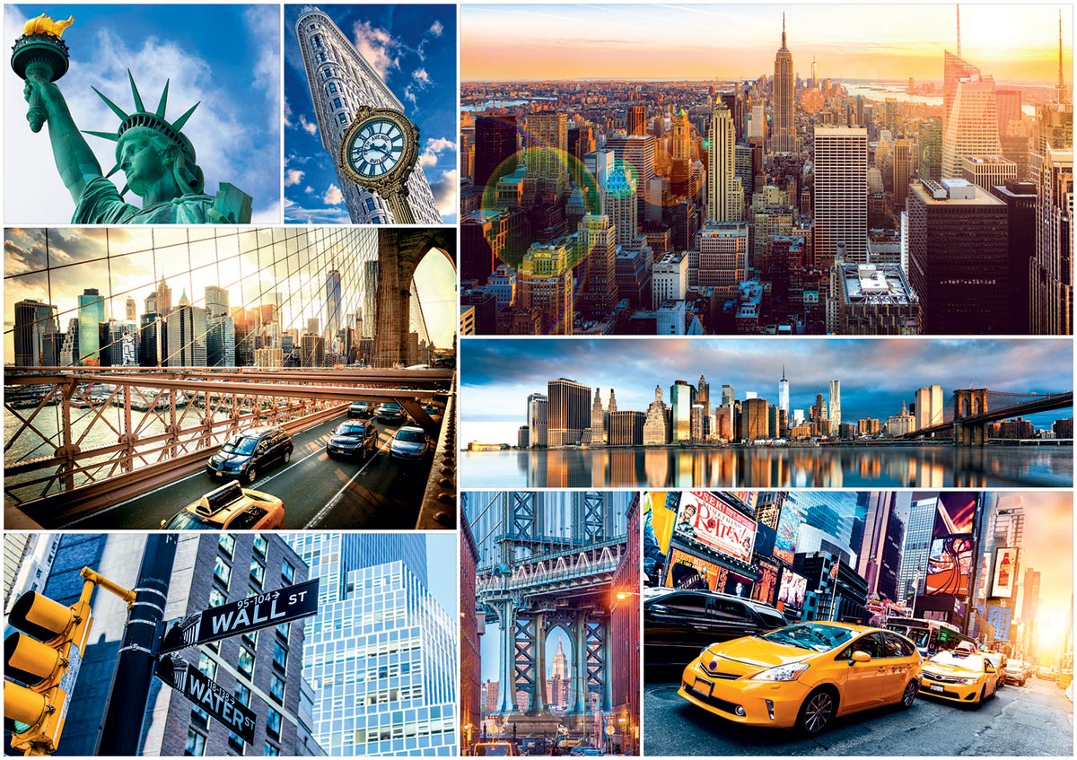 Trefl - Puzzle New York, Collage 4000 Pcs 45006