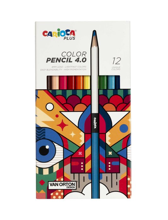 Carioca - Ξυλομπογιές Plus 12 Χρώματα 45201