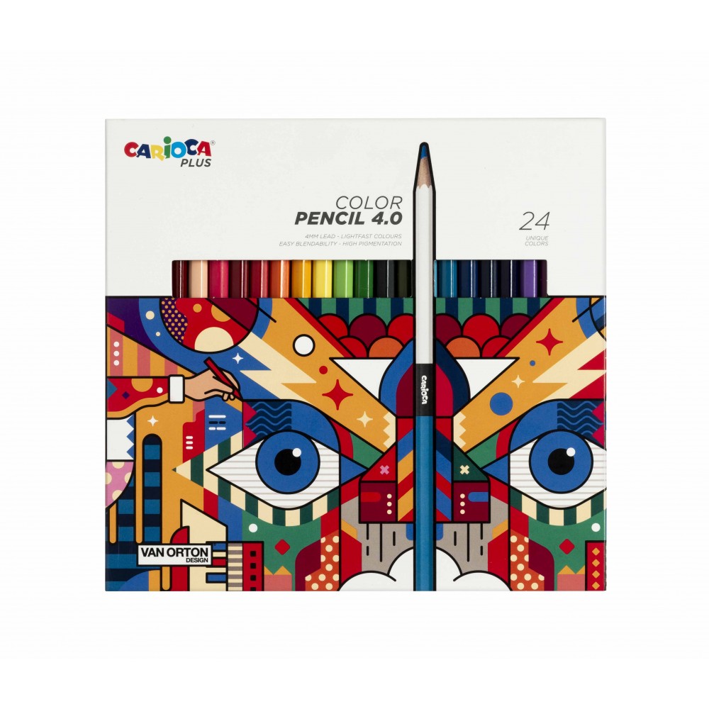 Carioca - Ξυλομπογιές Plus 24 Χρώματα 45203