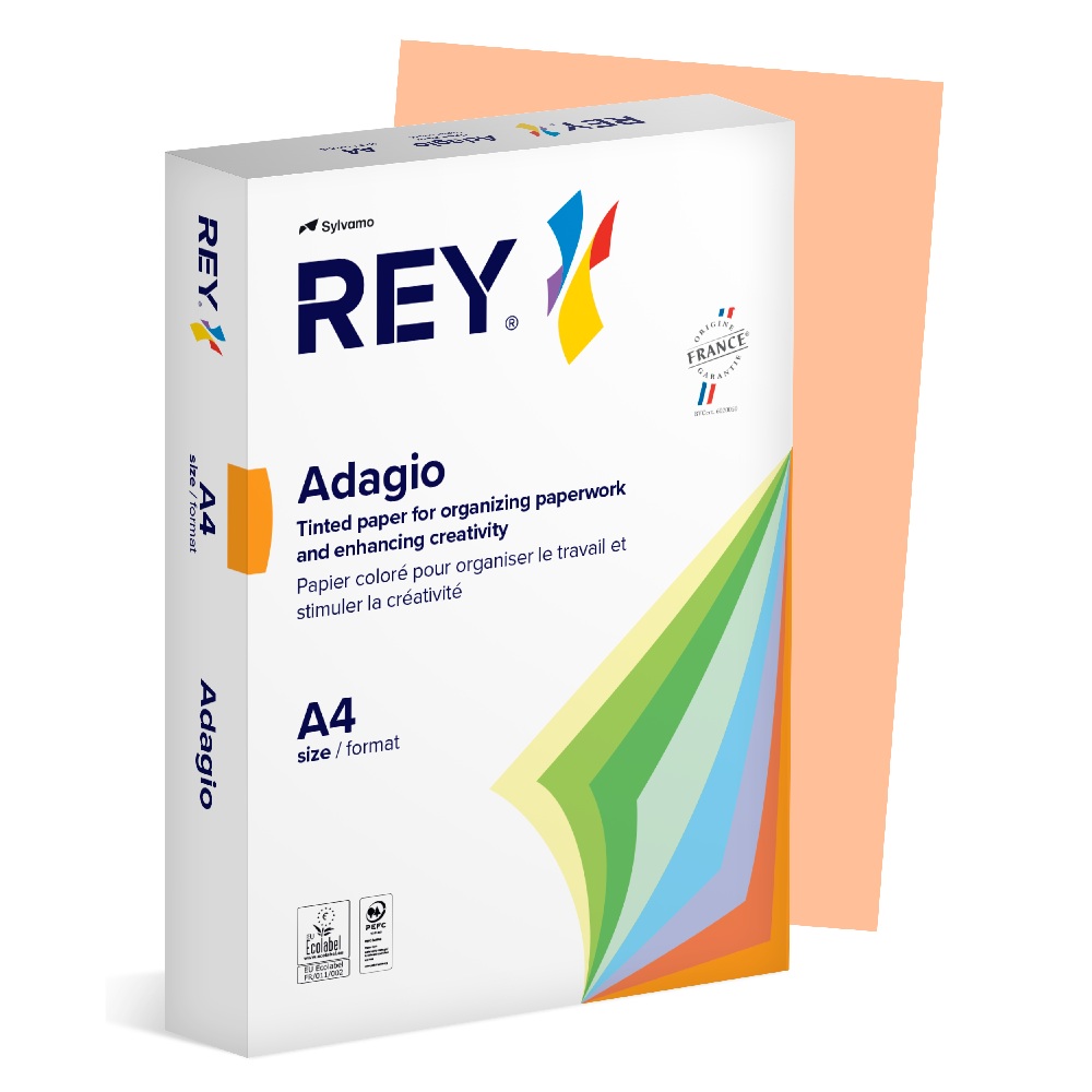 Sylvamo - Χαρτί Εκτύπωσης Rey Adagio, Salmon A4 80gr 500 Φύλλα (1 Δεσμίδα) 45364