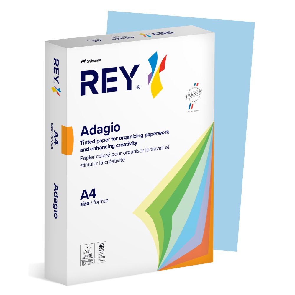 Sylvamo - Χαρτί Εκτύπωσης Rey Adagio, Blue A4 160gr 250 Φύλλα (1 Δεσμίδα) 45586